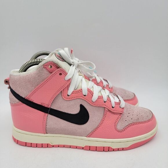 Nike Dunk High‎ Hoops Pack Pink DX3359-600 Womens Shoe size 7 Sneakers - Picture 3 of 13